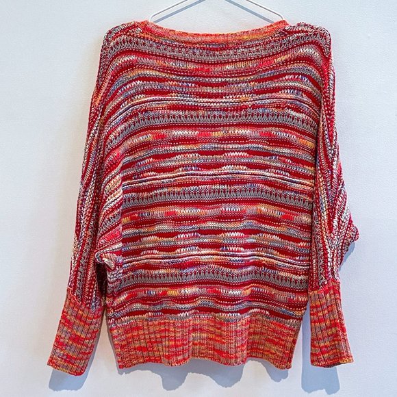 Yuka Knitted Button Down Multi-Colored Cardigan Fall Sweater Sz T4 Large - Picture 7 of 7